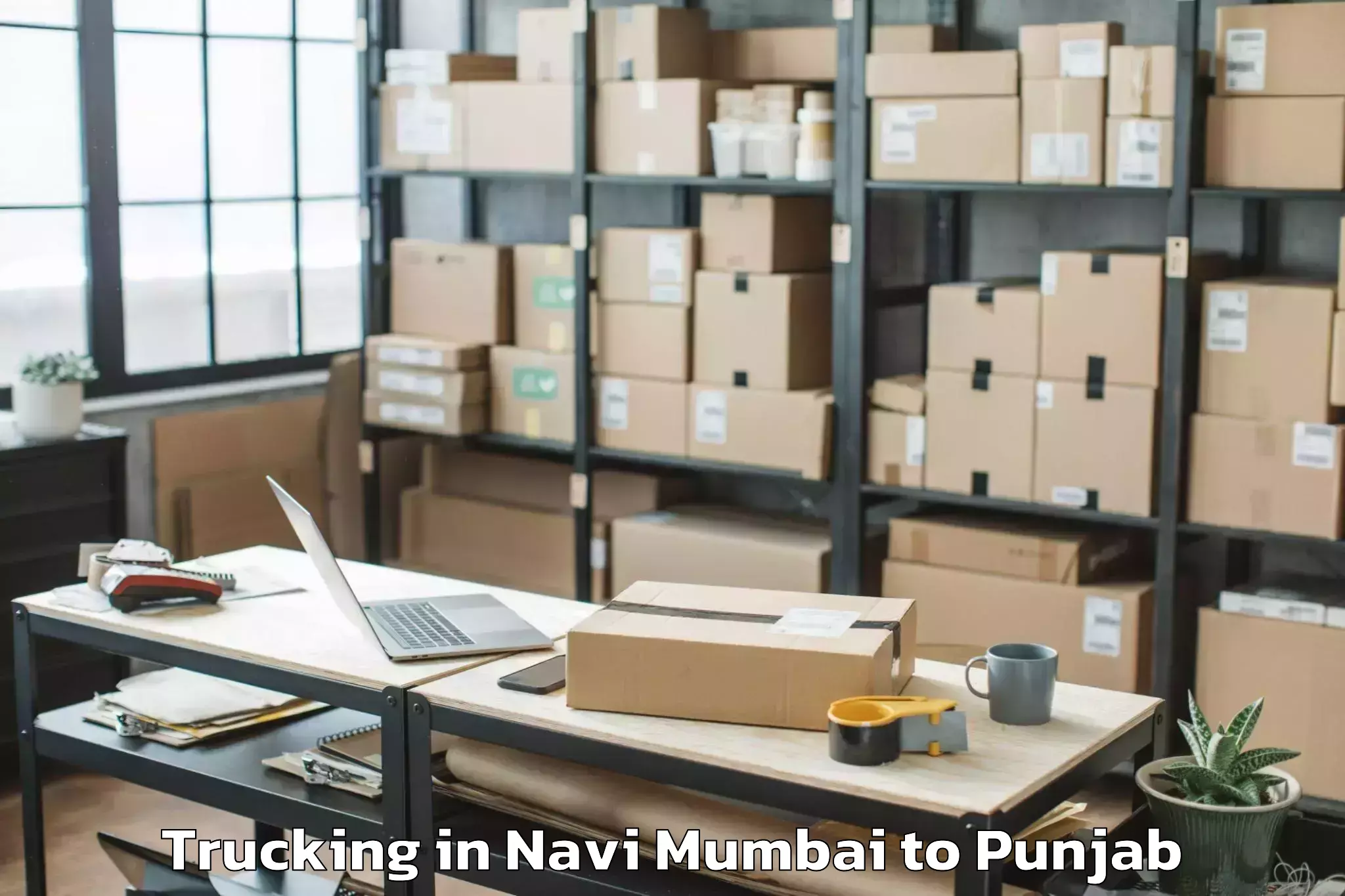 Reliable Navi Mumbai to Guru Kashi University Talwandi Trucking